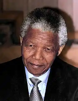 Nelson Rolihlahla Mandela, whose surname is a Xhosa aristocratic name
