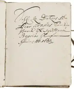 Swedish handwriting from the 1600s.