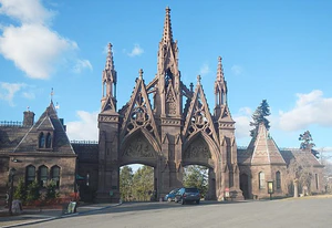 cemetery, gates, Green-Wood Cemetery