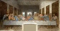 The Last Supper, one of the most famous paintings by Italian renaissance master Leonardo da Vinci