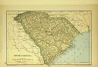 Map of South Carolina