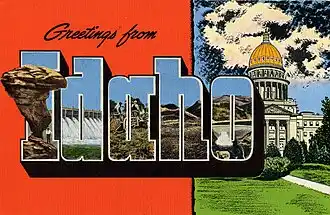 Idaho postcard