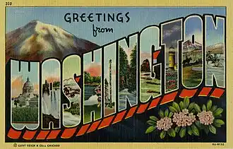 Washington postcard