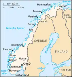Map of Norway