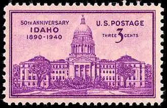 Idaho statehood 1940 US postage stamp