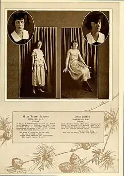 Page of Woman's College of North Carolina Pine Needles Yearbook, 1923.