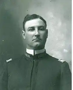 A photograph of Captain John Robert Delahunt serving within the 4th Minnesota Reserve Infantry Regiment, 1898.