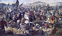 The Battle of Kosovo (1389) by Adam Stefanovic (1870)