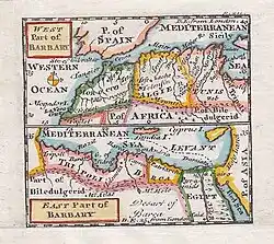 map of North Africa