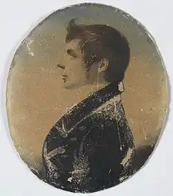 Portrait of John Oxley, 1810, by unknown, watercolour, State Library of New South Wales,