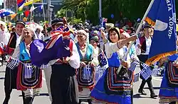Australia Day parade in Melbourne with Greek Australians