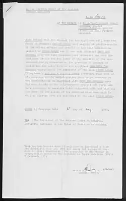 Will of Watene Anaru. May 16, 1973.