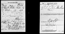 Military draft document of Frans Van den Bulck. Hoboken, 12 September 1918.