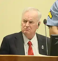 Ratko Mladić on trial for the Bosnian genocide at the Hague
