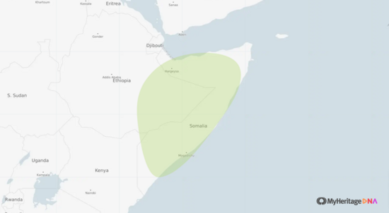 Somali ethnicity map