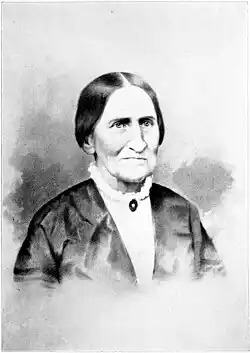 Portrait of Elizabeth W. Bicknell in the book "A History of Barrington, Rhode Island," 1898.