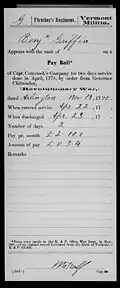 Compiled Military Service Record card
