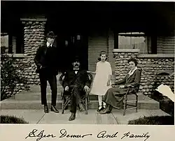 Picture of Elzeor De Mers and his family on "Montana, its story and biography; a history of aboriginal and territorial Montana and three decades of statehood, under the editorial supervision of Tom Stout "