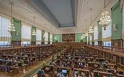 Image of the Russian State Library reading hall