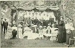 Group photo from a Sabbath-school in Dekorra, from the book "Sabbath-school missions in Wisconsin", 1904