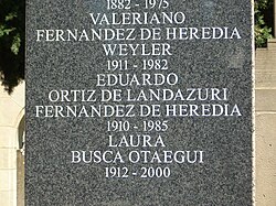 Tombstone of Eduardo Ortiz de Landazuri. Pamplona, Spain