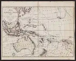1795 German map of Oceania