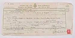 marriage certificate