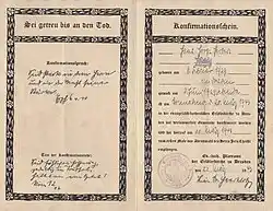 Confirmation record