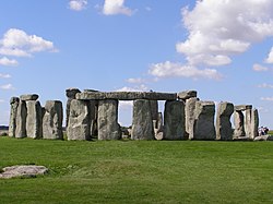 Stonehenge on Salisbury Plain in southern England