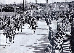 Japanese troops entering Nanjing