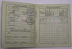 military document of Germany