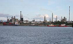 Mongstad Oil Refinery, the largest in Norway.