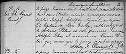 Baptism record of Lionel Groulx