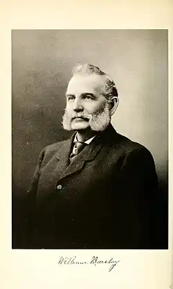 Portrait of William Barclay from the book "Encyclopedia, Vermont Biography," 1912.