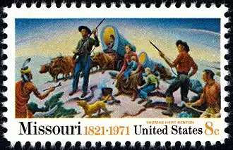 Missouri statehood 1971 US postage stamp