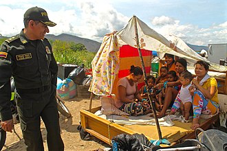 people in a tent