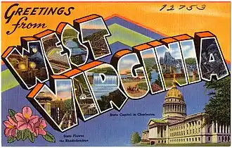 West Virginia postcard
