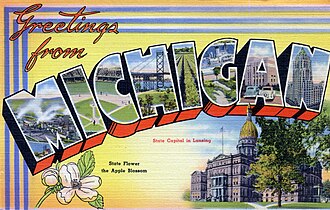 Michigan post card