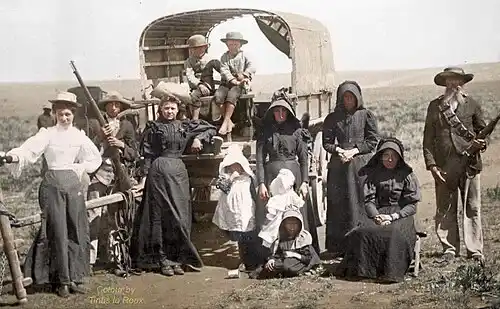 A Boer family during the Second Boer War (1899-1902)