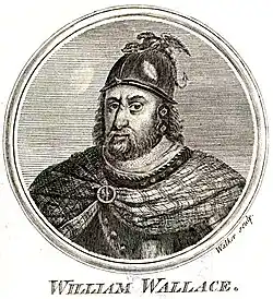 An engraving of William Wallace produced in 1757