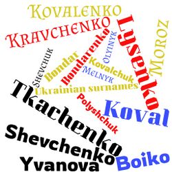 Ukrainian surnames