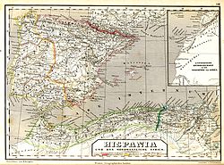 Map of Hispania