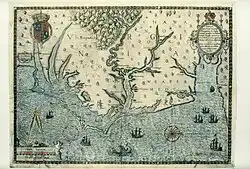 Sixteenth-century English map of North America