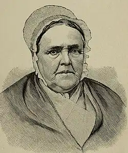Portrait of Hannah Cox in the book "History of the Underground railroad in Chester and the neighboring counties of Pennsylvania," 1883.