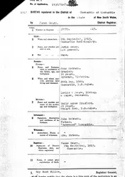 Example Birth Certificate