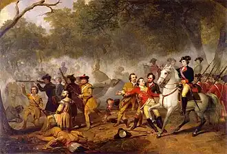 A depiction of the French and Indian War