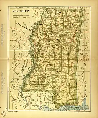 Map of Mississippi
