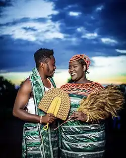Bride and Groom in from the Upper West region of Northern Ghana.