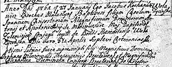 Birth record from Poland