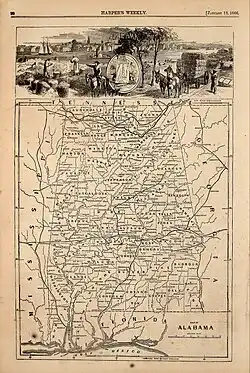 Map of Alabama